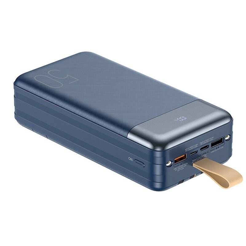 Remax Hunergy Power Bank 50000mAh 22.5W 2x USB / 1x USB Type C Power Delivery Quick Charge Blue (RPP-200 Blue)